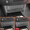 Carbon Fiber Car Seat Adjustment Control Ventilation Buttons Panel Interior Decoration Sticker For BMW 5 Series E60 2004-2007