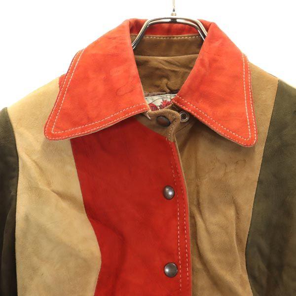 Vintage 80s Made In Canada Switching Coat 45481 Brown Women Used