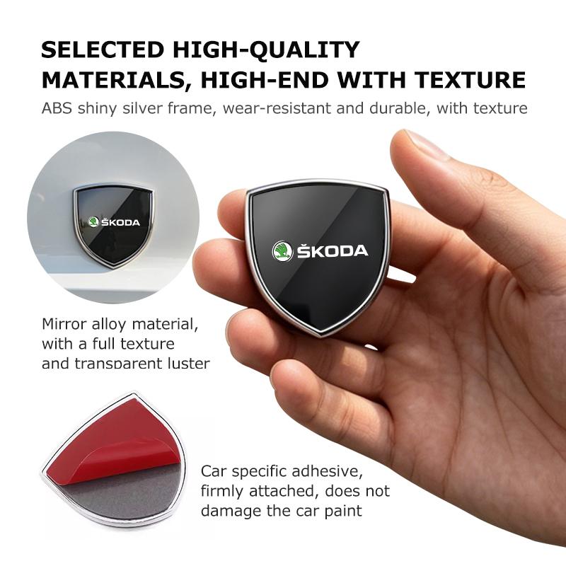 Car Body Badge Metal Creative Sticker Exterior Modification Accessories For Skoda octavia a5 a4 mk1 2 fabia superb rapid mk3 fwx433
