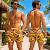 Food Fruit Graphic Swim Trunks For Men 3D Print Fake Buttock Pattern Beach Board Shorts Novel Boyfriend Husband