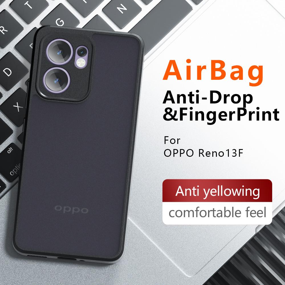 Reno13F Luxury Armor Matte Phone Case For OPPO Reno 13 12 11 Reno 13 12 11 Pro 13F 12F 11F Clear Acrylic Shockproof Back Cover