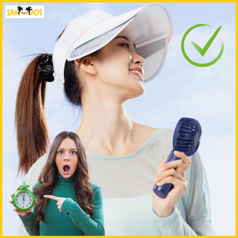 Mini portable portable fan with a handheld usb stand