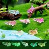 10/20/50Pcs New Luminous Axolotl Miniatures Ambystoma Mexicanum Luminous Axolotl Figurines Fish Tank Moss Microlandscape Decor