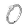Silver Ring with Natural Diamonds 0.05ct (2064244) 1.51 Gr. 925 Samples