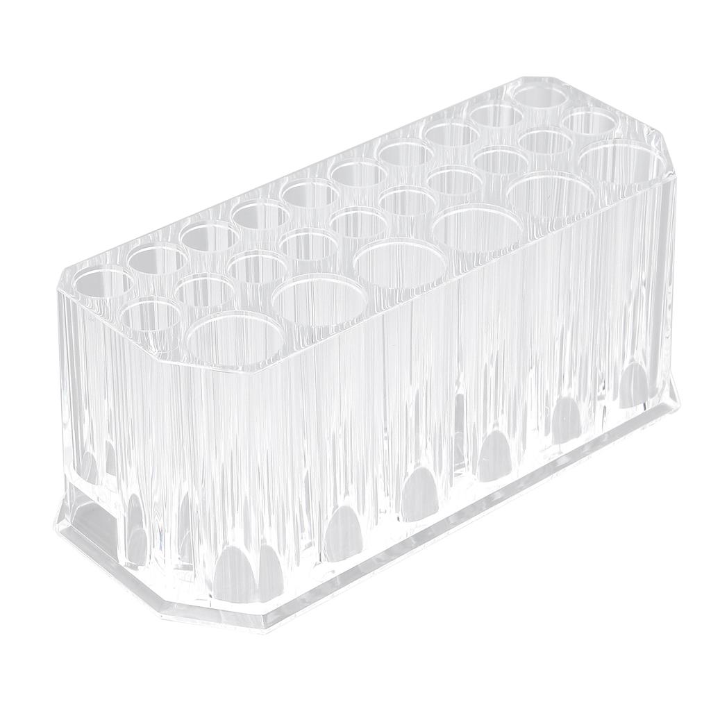 Pinselhalter 26 Löcher Hält Ordnung Acrylmaterial Quadratisches Design Große Kapazität Transparent
