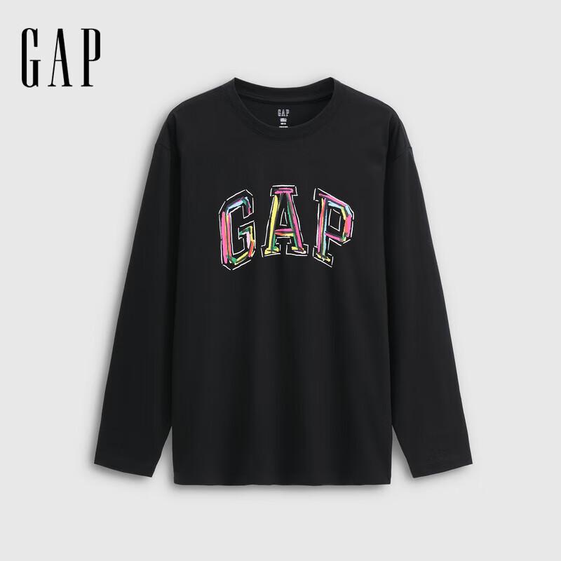 Gap Unisex Logo Graffiti Print Long Sleeve T-Shirt