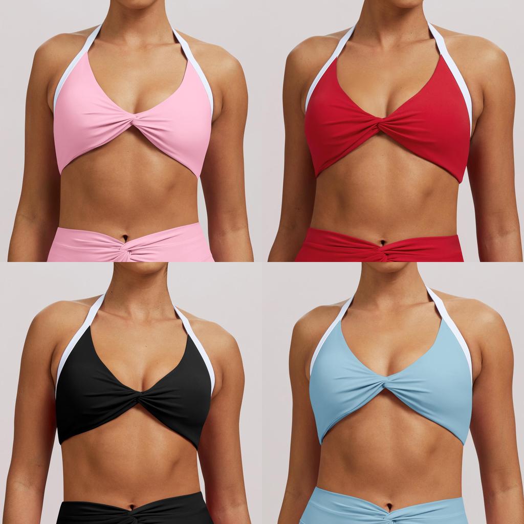 Nude Feel Yoga Bra With Removable Pads For Running And Fitness In Youth Women