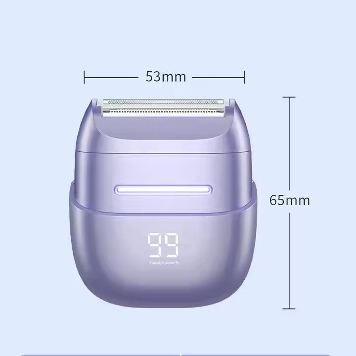 USB Rechargeable Waterproof Women's Hair Remover for Painless Shaving of Private Areas and Face
