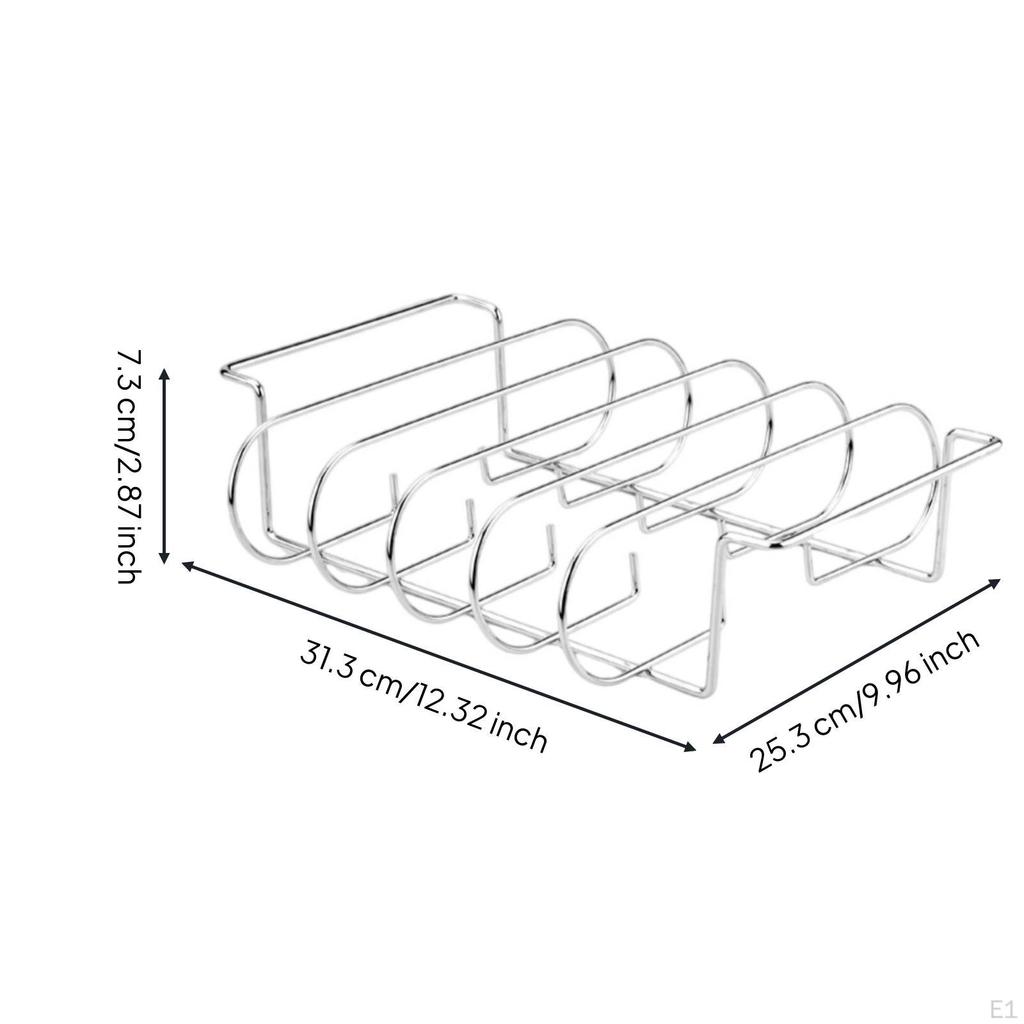 Barbecue Grill Rack with Support Legs Electroplated Meat Holder Raised for Backyard Cooks, Outdoor