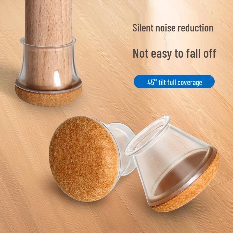 Silent Wear-Resistant Chair Leg Protectors - 2023 Upgrade Foot Pads & Thickened Table Covers