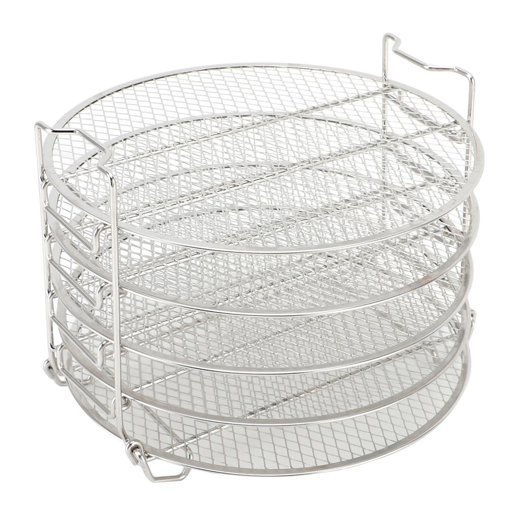 5patrovný stojan na dehydrátor vhodný pro Foodi 6,5qt 8qt stohovatelný nerezový rošt na dehydrátor