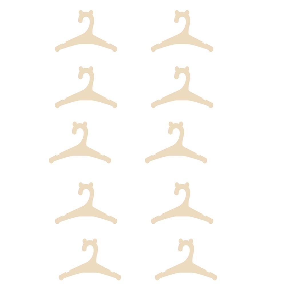 10Pcs Cute Wooden Clothes Hanger Non Slip Baby Clothes Rack Creative Baby Clothes Hanger  Baby Room