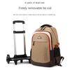 Children School Bag With Wheels Kids Rolling Backpack For Boys Wheeled Backpack Student Trolley School Book Bag Carry On Luggage