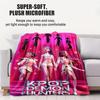 All Scene KPop Devil Hunter Blanket With Small Cover Portable Versatile For Bedrooms Sofas Cars Offices Napping All Seasons