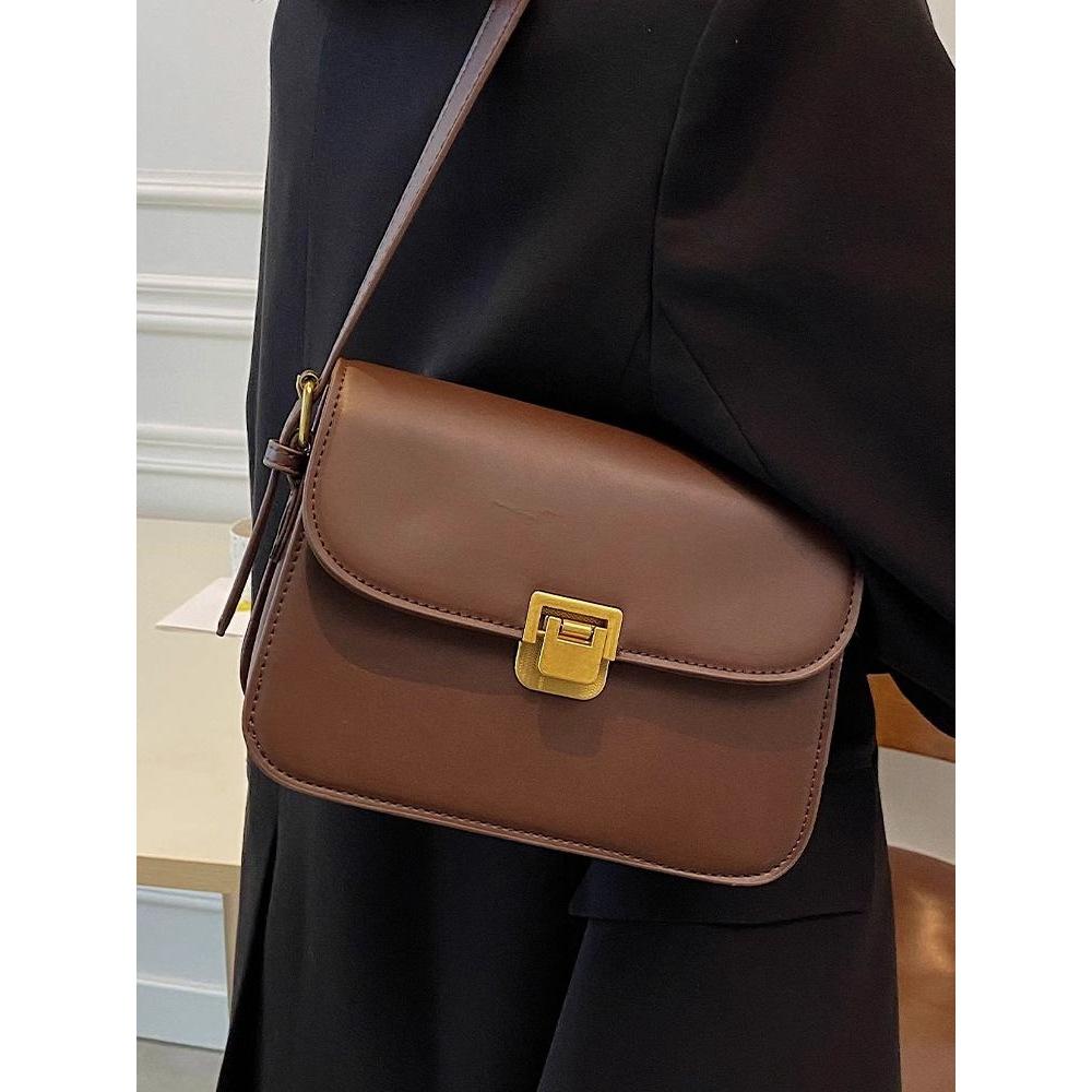 Wholesale 2025 high-end women's new autumn and winter versatile bag niche crossbody shoulder small square bag women's shoulder bag