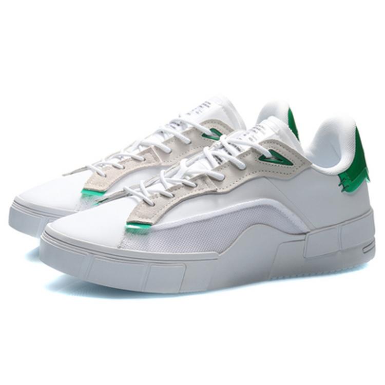 Li Ning Contrarian 2020 Breathable Low top Skateboard Shoes Men's Standard White AGCQ141-3