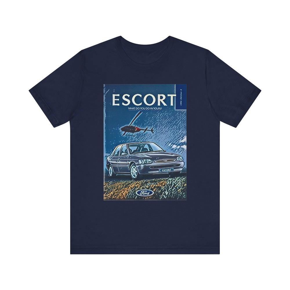 

Escort Model Retro Car Short Sleeve Tee Shirt Graphic Print Crewneck Unisex Gift S
