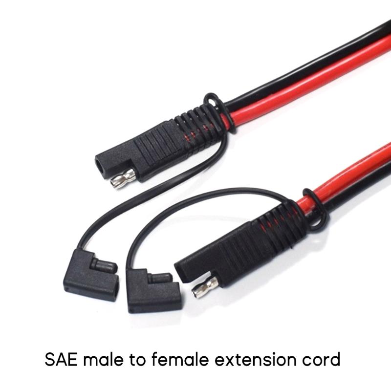 SAE Extension Cable 14AWG SAE to SAE Quick Disconnect Wire Harness SAE Connector Solar Panel Extension Cable 50cm/20inch
