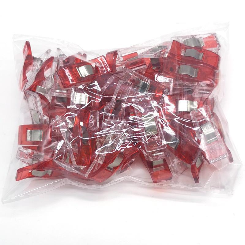 Colorful Plastic Sewing Clips for Cross-Border Japanese Hemming, Patchwork, and Fixing - AXE Clips
