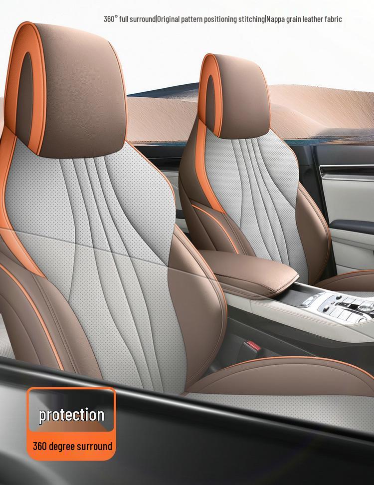 Song PRO Cartoon Leather Car Seat Cushion, Five-Seat Model, All-Season Use