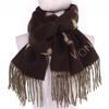Great LOUIS VUITTON Scarf Escalp Reykjavik Monogram Brown cashmere 401486 Used