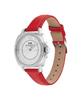 Coach Boyfriend Small Silver Red Leather 14503855 Women's Watch, Dial, Strap, (Officially Imported)