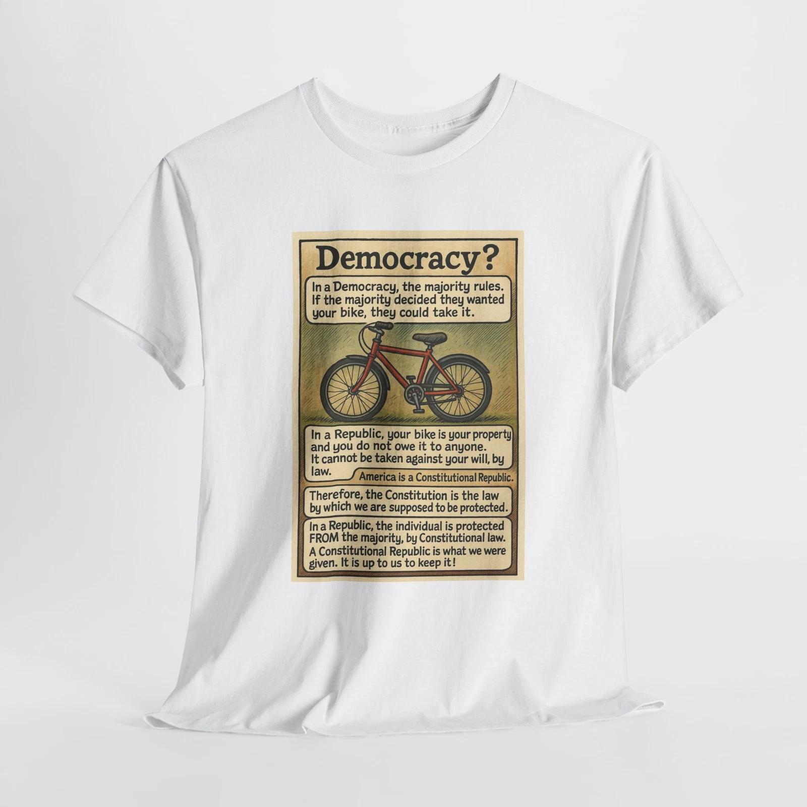 

Republic vs Democracy Tee, Political Philosophy Shirt, Majority Rule vs 2XL