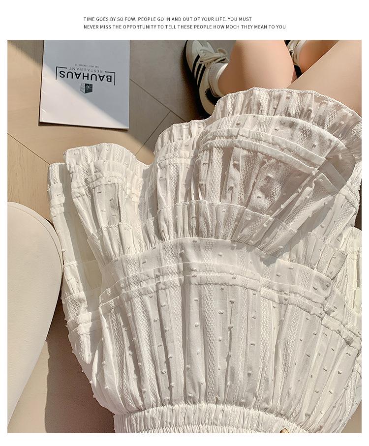 Petite Women's High Waist Ballet-Style Short Skirt - Gentle, Slimming, Sweet French Cake Design for Spring and Summer.