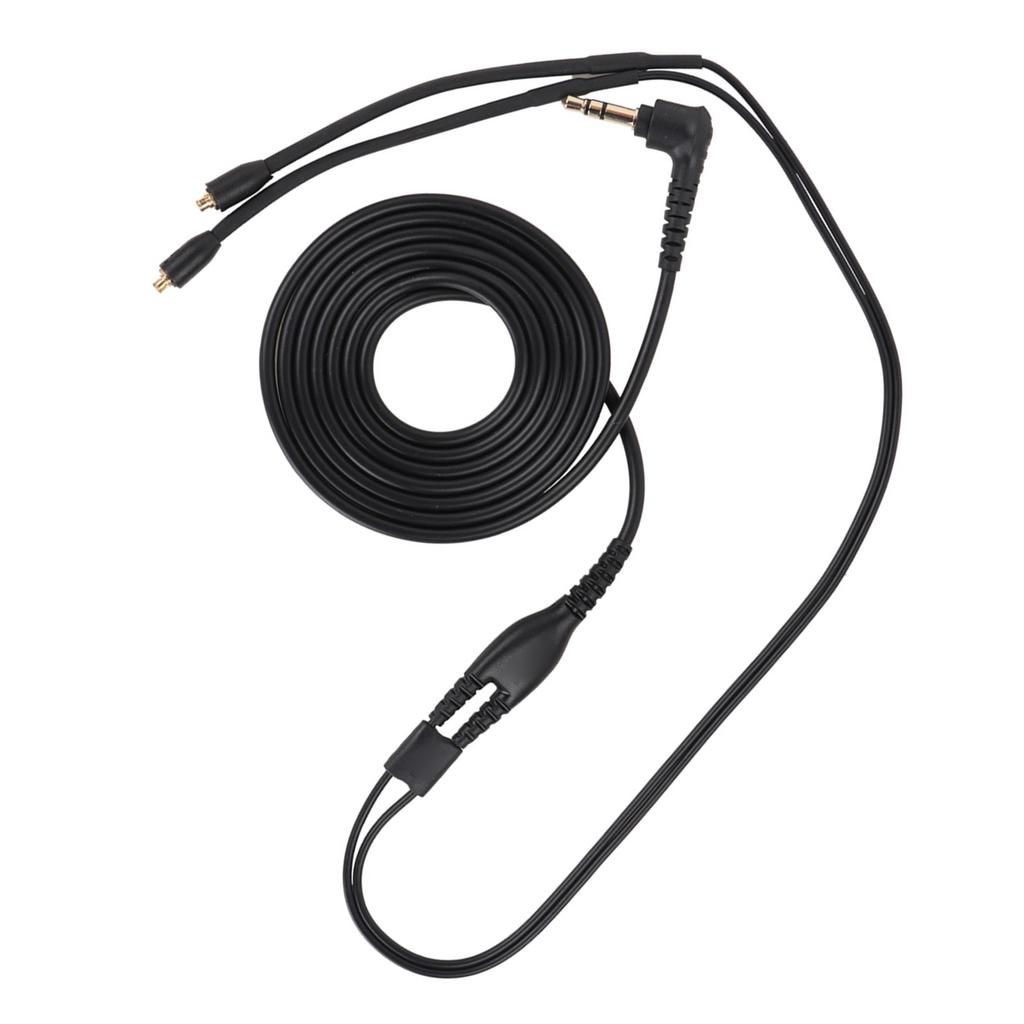 Opletený kabel pro sluchátka pro se215 se425 se535 se846 ue900(Černá bez mikrofonu)