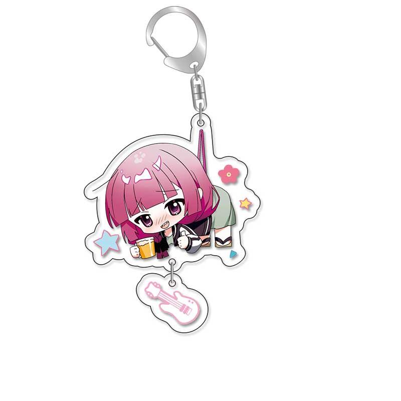 

Bocchi The Rock! Gotoh Hitori Plastic Anime Keychain Ijichi Nijika Kita Ikuyo Bag Tag Parts Baji Accessories