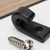 Kayak J-Shaped Hook Long-Lasting Abs Material Boat Deck Fastening Hook Kayak Rigging Kit High Wear Durability Boating Hardware