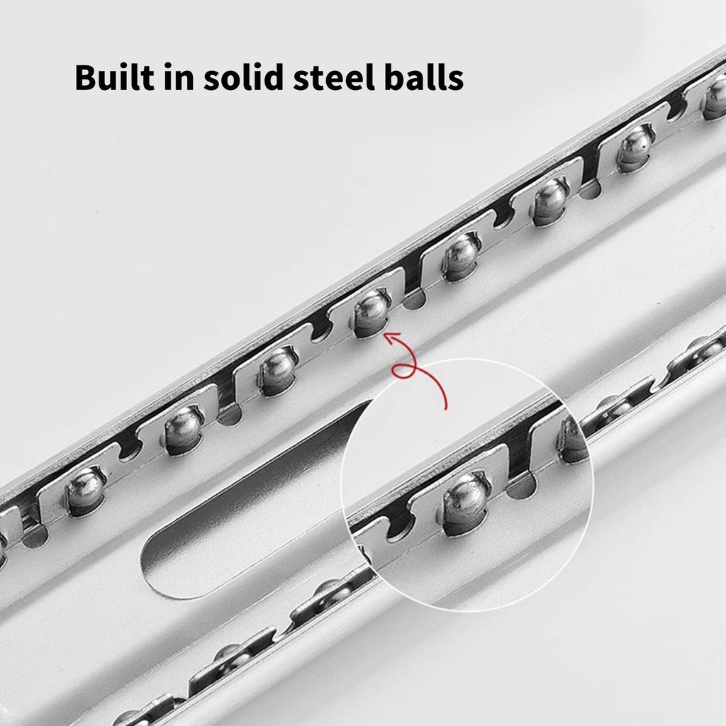 Steel Flip Up Concealed Cabinet Door Tracks Smooth & Quiet Folding Hidden Door Rails Set for Efficient Organization