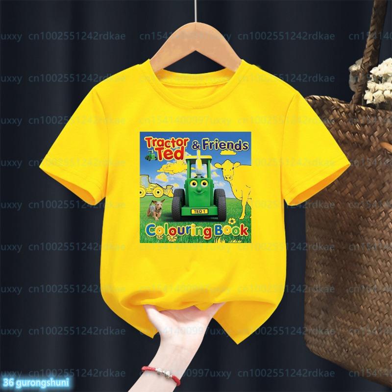 SpongeBob SquarePants Birthday Children's T-shirt Birthday Pattern T-shirt Preschool Boy and Girl Cotton Short Sleeve Casual Top