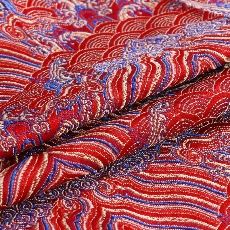 Ancient Style Silk Satin Fabric for Traditional Chinese Tang Suit Cheongsam Embroidered Hanfu Material Handcraft Packaging Cloth