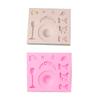 Hat Bowknot Flower Fondant Chocolate Mould Cake-Topper Baking Tool Handmade-Soap Silicone Ornament Mold Easy To Clean