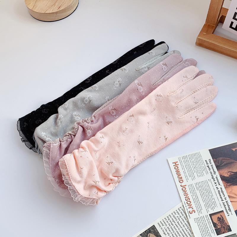 Sunscreen Gloves Women's Summer Thin Medium and Long UV Protection