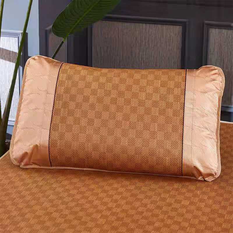 

D5 Summer Cool Bamboo Rattan Pillow Cover Cushions Decorative pillows for sofa Adult Health Care 48x72cm Pillow Cover Neck Guard 48X72cm 1pcs