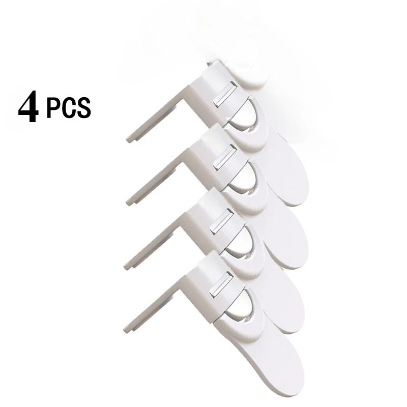 2/5PCS Baby Safety Locks Drawer Lock Anti-Pinching Hand Cabinet White Drawer Locks Refrigerator Lock Buckle Children Protection