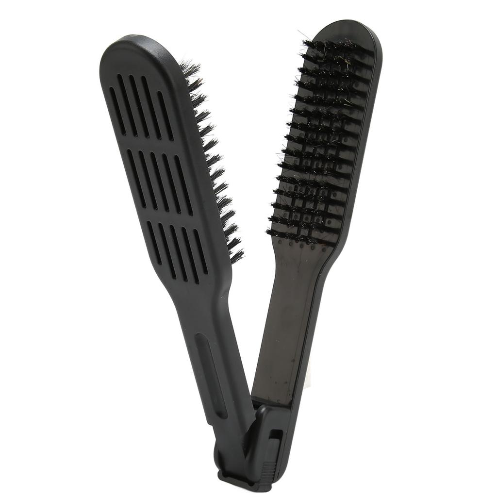 Hair Straightener Comb Prevents Static Nylon Bristles Hair Double Sided Brush for Smoothing and Straight Hair Styles