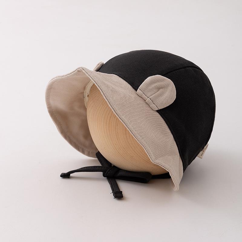 Cute Cartoon Baby Hat Spring and Autumn Thin Sun Protection Door Tire Hat Men and Women Baby Brim Bag Head Court Hat