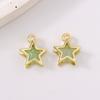 5pcs Cute Crystal Star Pendant Charms for Jewelry Making Earrings Bracelet Necklace DIY Handmade Accessories