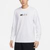 Nike Sportswear Logo Patch Long Sleeve T-Shirt Men Tops White DZ2897-100