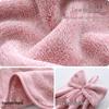 Coral Fleece Hanging Hand Towel with Star Bow for Bathroom or Kitchen