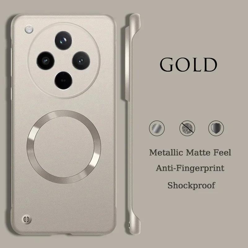 Ultra Thin Metallic Frameless Magnetic Case For OPPO Find X8 Pro X8 Ultra X8S X8S Plus Magnetic Shockproof Protect Cover