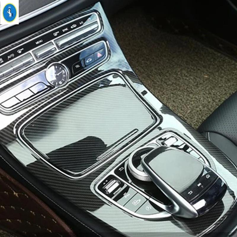 ABS Auto Middenconsole Versnellingspook Knop Paneel Decoratie Cover Trim Voor Mercedes Benz E-KLASSE W213 2016 - Interieur Accessoires