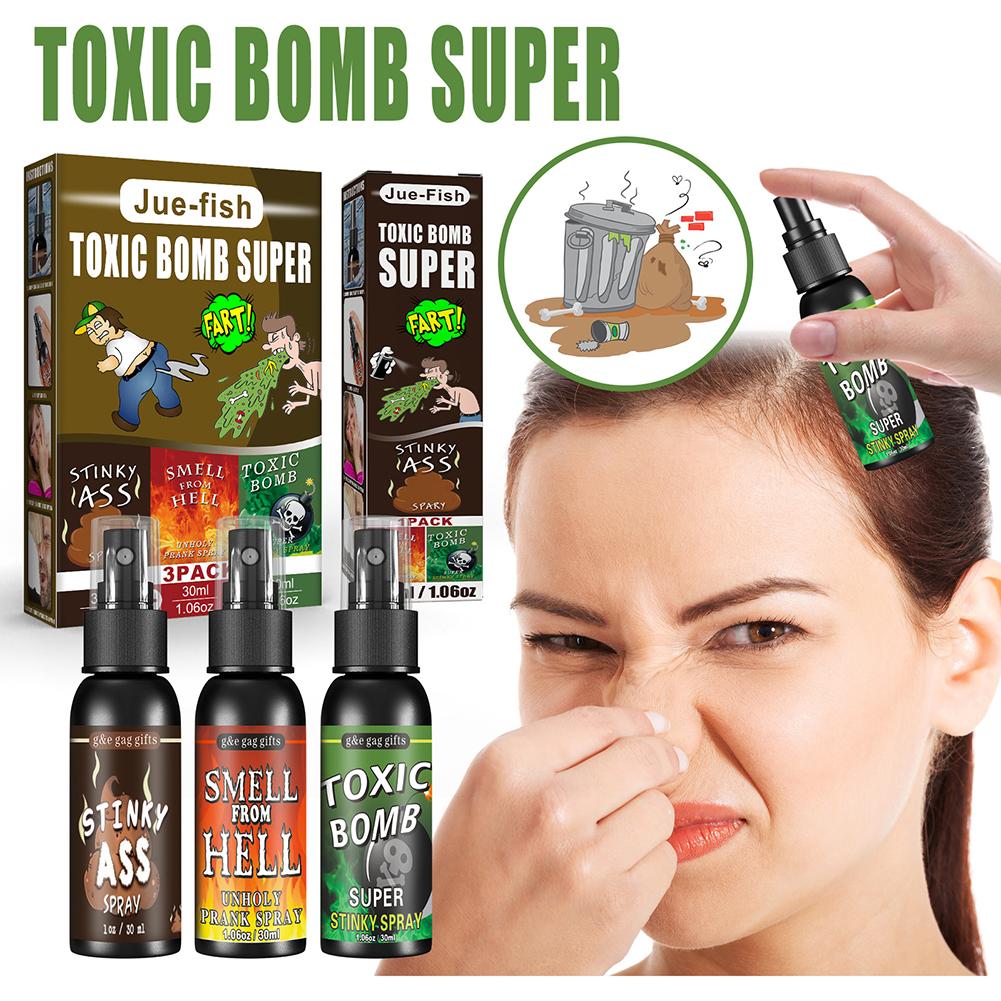 1-2PCS Poop Spray Creative Liquid Fart Gag Prank Joke Spray Funny Halloween Toy Stink Bombs Extra Strong Smelly Stinky Gas Spray