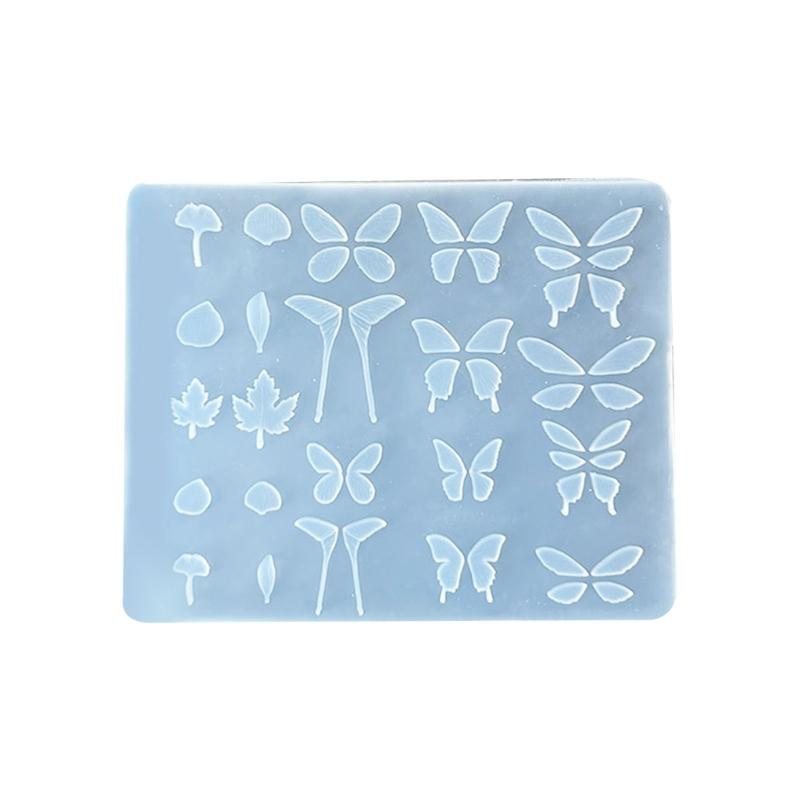 Silicone Nail Art Mold With 3D Butterfly Embossed Patterns Reusable Tool For DIY Charm Crafting Designs 1