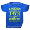 Novelty Vintage 1978 Funny 47 Years Old 47th Tee Tops Round Neck Short-Sleeve Fashion Tshirt Clothing Casual Basic T-shirts