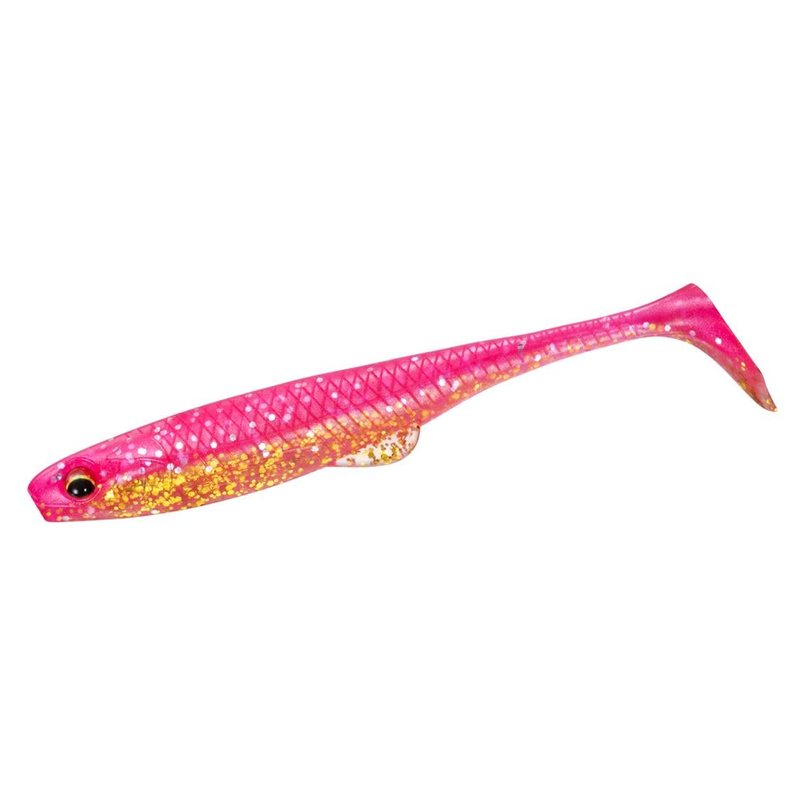 Daiwa FJ Duckfin Shad Pink Gold Shad Tail Worm 4.2