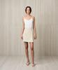 Rie Slit Detail Mini Skirt Sand Beige